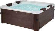 Vasca Idromassaggio da Esterno Spa Riscaldata 160x160x65 cm 6 Posti Wi-Fi Tribeca Smart...