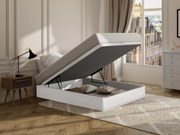 Rete letto contenitore Bianco opaco - 160 x 200 cm - HESTIA di YSMÉE