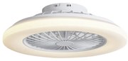 Ventilatore da soffitto bianco 48,5 cm incl. LED RGB dimmerabile con telecomando - Clemo