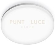 Ges830- plafoniera led bianco opaco 4000k 1620lm 18w ip66 d.28cm tonda