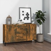 Credenza rovere fumo 100x36x60 cm in legno multistrato