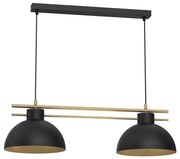 Lampadario a sospensione con filo ESTATE 2xE27/15W/230V nero