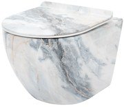 Vaso WC sospeso Rea Carlos Slim Granit Shiny N