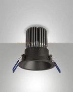 Crio round spot nero 3000k 3660-92-101