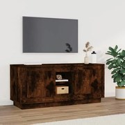 Mobile tv rovere fumo 102x35x45 cm in legno multistrato