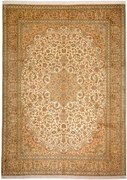 Cashmere Silk Tappeto 250x340 Beige (Indian) Annodato A Mano
