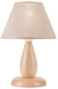 Lampada da tavolo PERA 1xE27/60W/230V beige/faggio