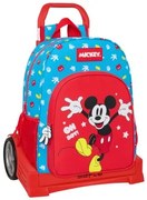 Trolley per la Scuola Mickey Mouse Clubhouse Fantastic Azzurro Rosso 33 x 42 x 14 cm