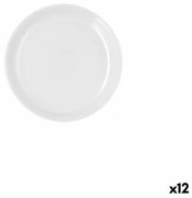 Piatto da pranzo Ariane Artisan Bianco Ceramica Ø 21 cm (12 Unità)