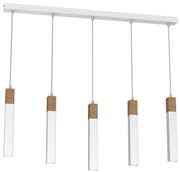 Lampadario su corda SOLO 5xGU10/MR11/40W/230V bianco