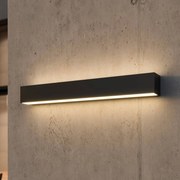 Applique da esterni a LED Lengo Lucande, Nero, Alluminio, Moderno, Applique LED da esterni