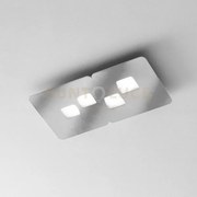 Bilbao p/p - plafoniera acciaio  4 luci attacco gx53 50cm