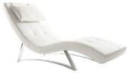 Chaise longue design bianco MONACO