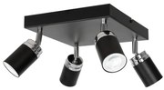 Faretto RENO 4xGU10/8W/230V nero/cromo