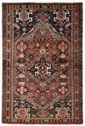 Shiraz Tappeto 110x170 Rosso (Iran) Annodato A Mano
