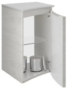 Armadietto bagno a terra Armonia 1 anta P 46 x L 35 x H 45 cm rovere nordico