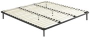 Rete a doghe 200 x 200 cm 3 x 19 doghe Con piedi Nero  - KALISTA di YSMÉE