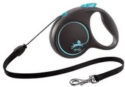 Guinzaglio per Cani Flexi BLACK DESIGN 3 m Azzurro XS