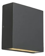 Lampada da parete per esterni Grigio scuro IP54 con LED 2 luci - Otan
