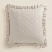 Federa romantica MOLLY in beige 45 x 45 cm