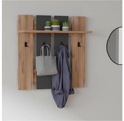 Appendiabiti MITA 70x70 cm antracite/marrone