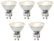 Set di 5 lampadine LED dimmerabili GU10 7W 600 lm 4000K