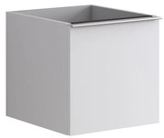 Struttura semi colonna da bagno Pixel 1 cassetto laccato opaco bianco L 40 x H 40 x P 45.5 cm
