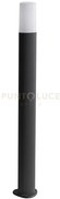 Paletto pou-83 colore nero  h.80cm 1 luce attacco e27 ip44