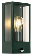 Lampada da parete per esterni verde scuro con sensore di movimento IP44 - Rotterdam