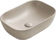 Mexen Rita lavabo da appoggio 45 x 32 cm, beige opaco - 21084566