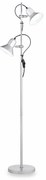 Ideal Lux - Lampada da terra 2xE27/60W/230V argento
