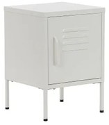 Comodino Home ESPRIT Bianco Metallo 35 x 35 x 51 cm