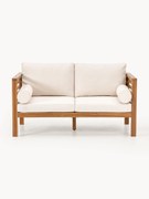 Divano lounge da giardino 2 posti in legno di acacia Bo