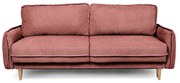 Divano letto rosso in tessuto bouclé 215 cm Patti - Bonami Selection