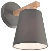 Lampada da parete ELLIE 1xE27/60W/230V grigio