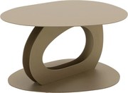 Tavolino da salotto beige in metallo 55x66 cm Tonda – Spinder Design