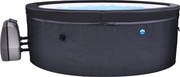 Vasca Idromassaggio da Esterno Semirigida Riscaldata 4 Posti Ø156x70 cm NetSpa Vita Nera...