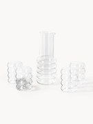 Set di caraffa e bicchieri in vetro soffiato Bubbly 5 pz