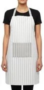 Grembiule da cucina cotone tinto filo righe scure