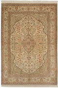 Tappeto 180x130 Beige (Indian) Annodato A Mano