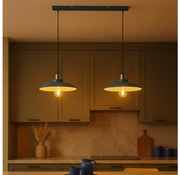 Brilagi - LED Lampadario a sospensione con filo FLAMENGO 2xE27/60W/230V blu