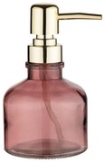 Dispenser per sapone rosa scuro in vetro 200 ml Atessa – Wenko
