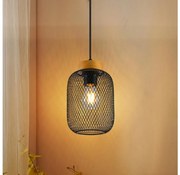 Brilagi - Lampada a sospensione con cavo BASKLITE 1xE27/15W/230V legno di caucciù/nero