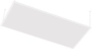 Pannello LED a Sospensione 120x60 88W 130lm/W UGR19 con driver Philips Colore Bianco Freddo 5.700K