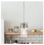 Elstead KL-BRINLEY-MP-NI - Lampadario su corda BRINLEY 1xE27/60W/230V cromo opaco