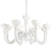 Lampada a sospensione bon bon sp8 bianco