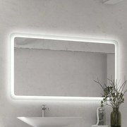 Kamalu - specchio led 140x80 cm con cornice illuminante modello ka1400