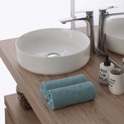 Lavabo D'Appoggio Diam.40 Cm Bianco Lucido