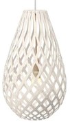 David Trubridge - Koura Lampada a Sospensione H50 Bianco 2 Lati David Trubridge