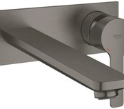 Rubinetto per lavabo ad incasso getto laminare cristallino Lineare grigio spazzolato GROHE